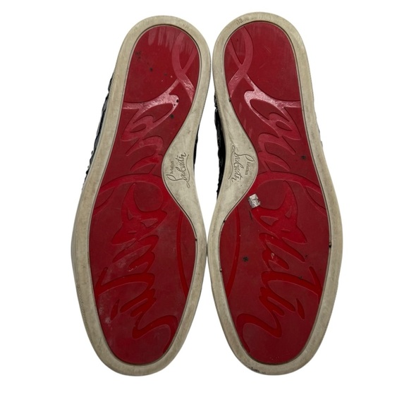 Christian Louboutin Blue Snakeskin Athletic Shoes main image 7